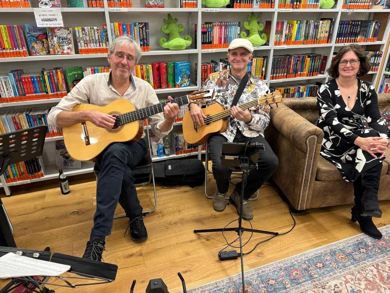 Autorin Ines Küffner auf der offenen Bühne