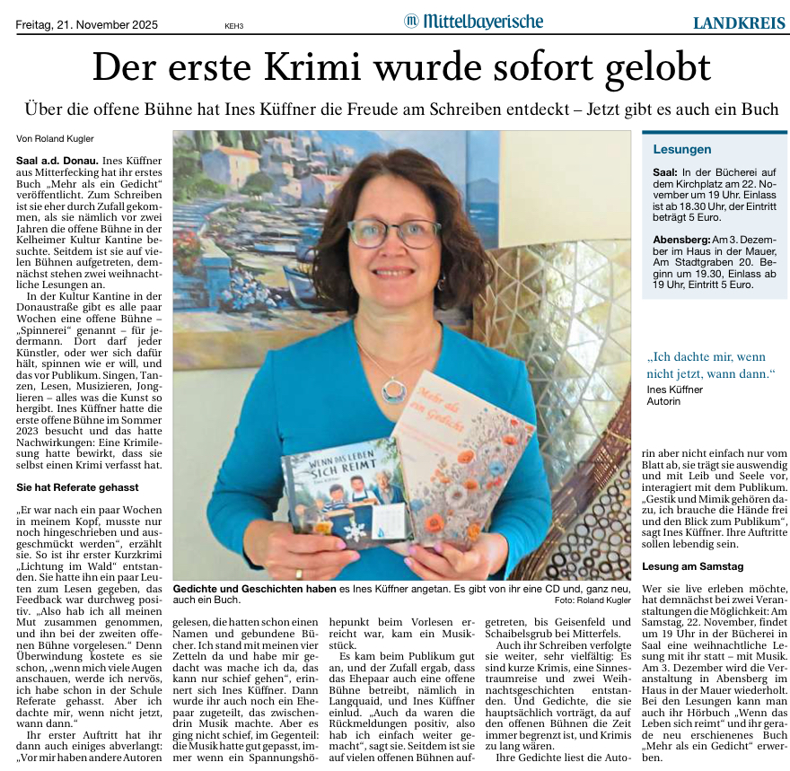 Ines Küffner - Zeitungsartikel