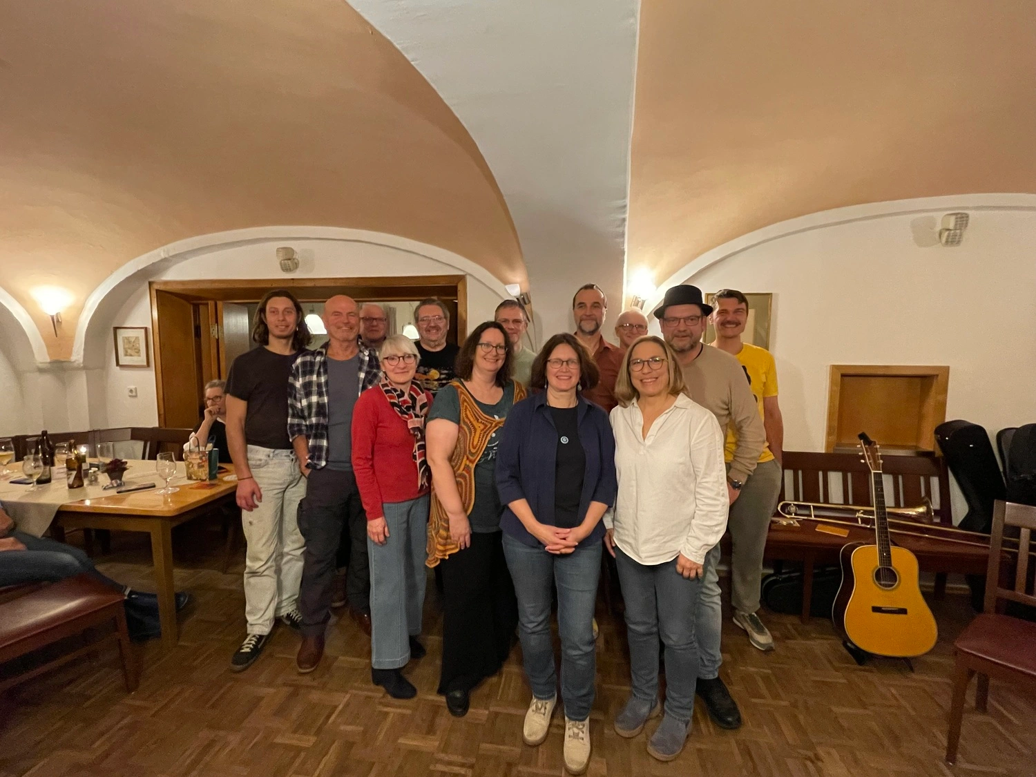 Autorin Ines Küffner auf der offenen Bühne