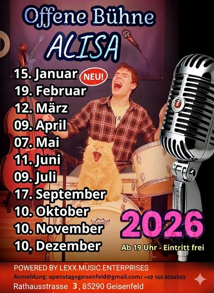 Flyer Offene Bühne Geisenfeld
